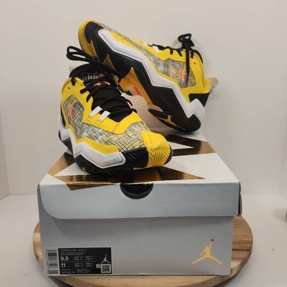 Jordan One Take 4 - Tour Yellow/Black- Black- White, Size 9.5 - Picture 9 of 14